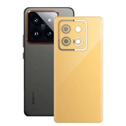 Folie skin SILKASE, pentru Xiaomi 14 Pro, bej, protectie spate telefon