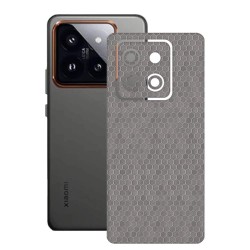 Folie skin SILKASE, pentru Xiaomi 14 Pro, gri hexa, protectie spate telefon