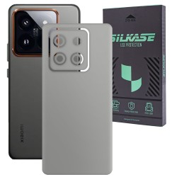Folie skin SILKASE, pentru Xiaomi 14 Pro, gri ice, protectie spate telefon Folie skin SILKASE, pentru Xiaomi 14 Pro, gri ice, protectie spate telefon