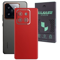 Folie skin SILKASE, pentru Xiaomi 14 Pro, rosu, protectie spate telefon Folie skin SILKASE, pentru Xiaomi 14 Pro, rosu, protectie spate telefon