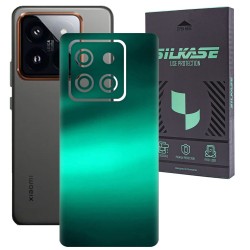 Folie skin SILKASE, pentru Xiaomi 14 Pro, verde emerald, protectie spate telefon Folie skin SILKASE, pentru Xiaomi 14 Pro, verde emerald, protectie spate telefon