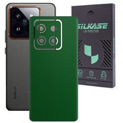 Folie skin SILKASE, pentru Xiaomi 14 Pro, verde inchis mat, protectie spate telefon Folie skin SILKASE, pentru Xiaomi 14 Pro, verde inchis mat, protectie spate telefon