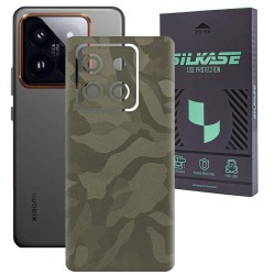 Folie skin SILKASE, pentru Xiaomi 14 Pro, camo verde, protectie spate telefon Folie skin SILKASE, pentru Xiaomi 14 Pro, camo verde, protectie spate telefon