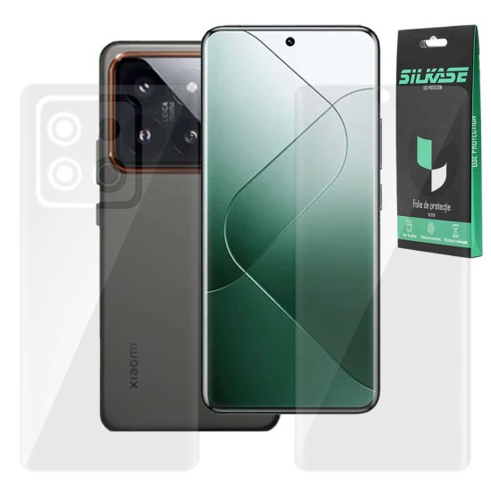 Set 2 folii SILKASE pentru Xiaomi 14 Pro, protectie telefon, silicon regenerabil (SILKASE, Set Folii Lucioase) by www.silkase.ro Set 2 folii SILKASE pentru Xiaomi 14 Pro, protectie telefon, silicon regenerabil (14 Pro, F6440) by www.silkase.ro