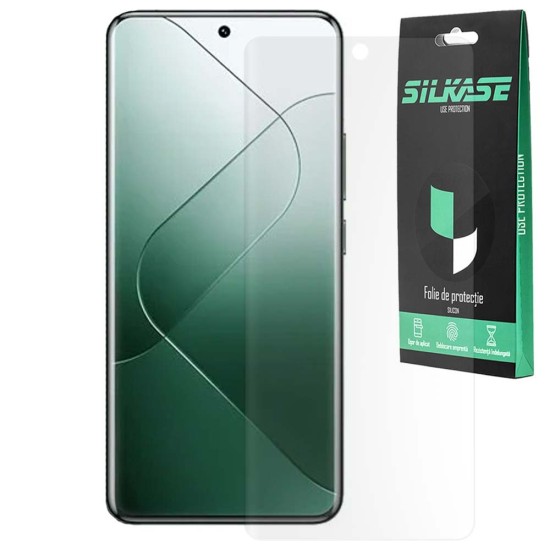 Folie mata SILKASE pentru Xiaomi 14 Pro, protectie ecran, silicon (SILKASE, Folie Silicon Fata Mata) by www.silkase.ro Folie mata SILKASE pentru Xiaomi 14 Pro, protectie ecran, silicon (14 Pro, F6441) by www.silkase.ro