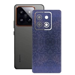 Folie skin SILKASE, pentru Xiaomi 14, albastru hexa, protectie spate telefon