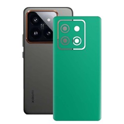 Folie skin SILKASE, pentru Xiaomi 14, turcoaz mat, protectie spate telefon