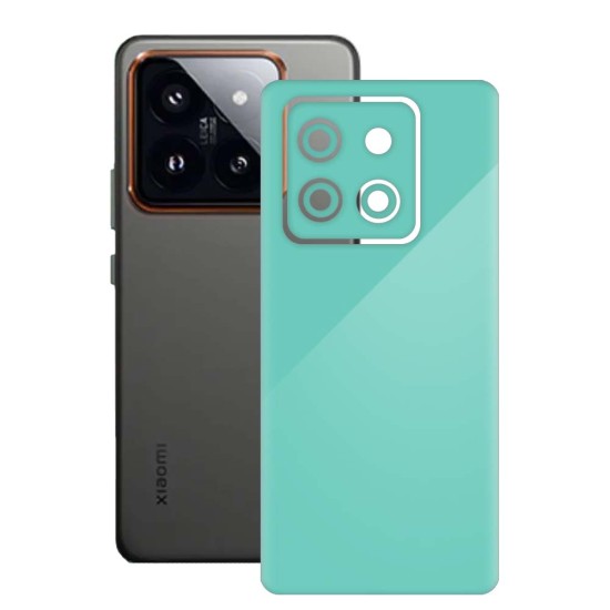 Folie skin SILKASE, pentru Xiaomi 14, turcoaz, protectie spate telefon (14, S1912) by www.silkase.ro