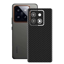 Folie skin SILKASE, pentru Xiaomi 14, carbon, protectie spate telefon