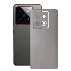 Folie skin SILKASE, pentru Xiaomi 14, gri deschis, protectie spate telefon