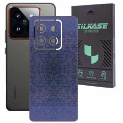 Folie skin SILKASE, pentru Xiaomi 14, albastru hexa, protectie spate telefon Folie skin SILKASE, pentru Xiaomi 14, albastru hexa, protectie spate telefon