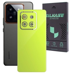 Folie skin SILKASE, pentru Xiaomi 14, galben, protectie spate telefon