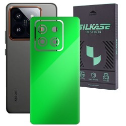 Folie skin SILKASE, pentru Xiaomi 14, verde neon, protectie spate telefon Folie skin SILKASE, pentru Xiaomi 14, verde neon, protectie spate telefon