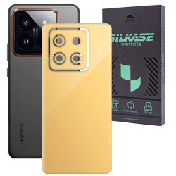Folie skin SILKASE, pentru Xiaomi 14, bej, protectie spate telefon Folie skin SILKASE, pentru Xiaomi 14, bej, protectie spate telefon