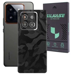 Folie skin SILKASE, pentru Xiaomi 14, camo negru, protectie spate telefon Folie skin SILKASE, pentru Xiaomi 14, camo negru, protectie spate telefon