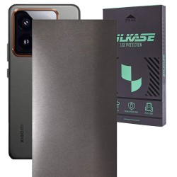 Folie skin SILKASE, pentru Xiaomi 14, gri brushed, protectie spate telefon Folie skin SILKASE, pentru Xiaomi 14, gri brushed, protectie spate telefon