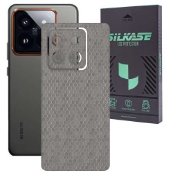 Folie skin SILKASE, pentru Xiaomi 14, gri hexa, protectie spate telefon Folie skin SILKASE, pentru Xiaomi 14, gri hexa, protectie spate telefon
