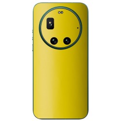 Folie skin SILKASE pentru Xiaomi 17 Ultra, protectie spate telefon, galben mat