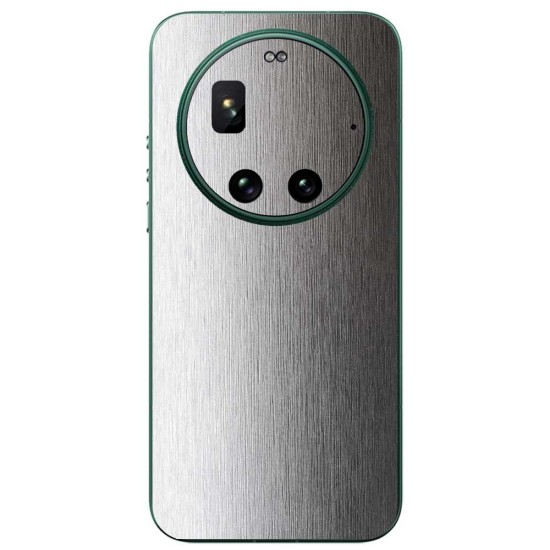 Folie skin SILKASE pentru Xiaomi 17 Ultra, protectie spate telefon, gri deschis brushed (17 Ultra, S2541) by www.silkase.ro