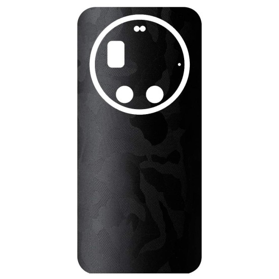Folie skin SILKASE pentru Xiaomi 17 Ultra, protectie spate telefon, negru camuflaj (17 Ultra, S2540) by www.silkase.ro