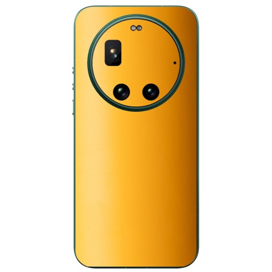 Folie skin SILKASE pentru Xiaomi 17 Ultra, protectie spate telefon, portocaliu deschis mat (17 Ultra, S2550) by www.silkase.ro