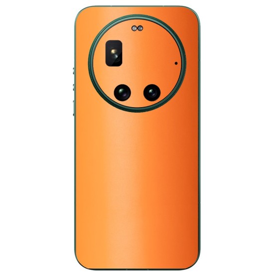 Folie skin SILKASE pentru Xiaomi 17 Ultra, protectie spate telefon, portocaliu mat (17 Ultra, S2551) by www.silkase.ro