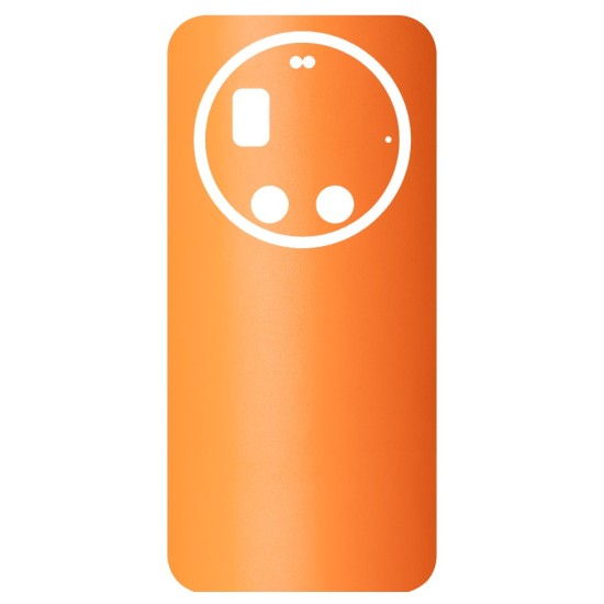 Folie skin SILKASE pentru Xiaomi 17 Ultra, protectie spate telefon, portocaliu mat (17 Ultra, S2551) by www.silkase.ro