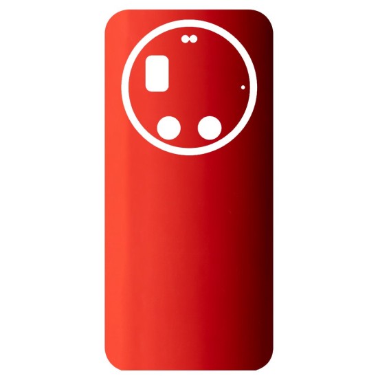 Folie skin SILKASE pentru Xiaomi 17 Ultra, protectie spate telefon, rosu lucios (17 Ultra, S2564) by www.silkase.ro