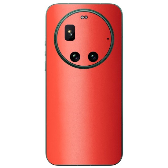 Folie skin SILKASE pentru Xiaomi 17 Ultra, protectie spate telefon, rosu mat (17 Ultra, S2565) by www.silkase.ro
