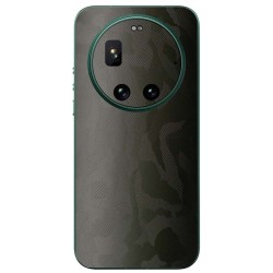 Folie skin SILKASE pentru Xiaomi 17 Ultra, protectie spate telefon, verde camuflaj