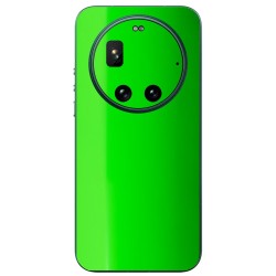 Folie skin SILKASE pentru Xiaomi 17 Ultra, protectie spate telefon, verde neon lucios