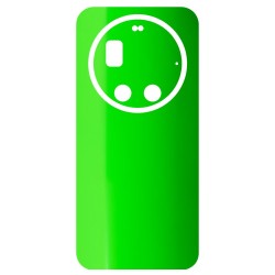 Folie skin SILKASE pentru Xiaomi 17 Ultra, protectie spate telefon, verde neon lucios