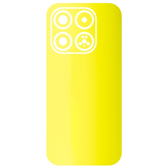 Folie skin SILKASE pentru Xiaomi 17, protectie spate telefon, galben fluorescent (17, S2430) by www.silkase.ro