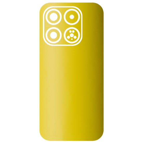 Folie skin SILKASE pentru Xiaomi 17, protectie spate telefon, galben mat (17, S2410) by www.silkase.ro