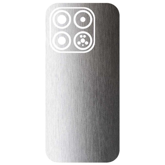 Folie skin SILKASE pentru Xiaomi 17, protectie spate telefon, gri deschis brushed (17, S2413) by www.silkase.ro