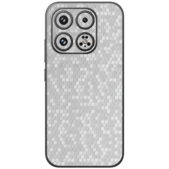 Folie skin SILKASE pentru Xiaomi 17, protectie spate telefon, gri hexa (17, S2420) by www.silkase.ro