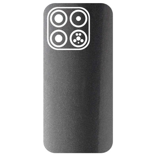 Folie skin SILKASE pentru Xiaomi 17, protectie spate telefon, gri metalizat (17, S2411) by www.silkase.ro