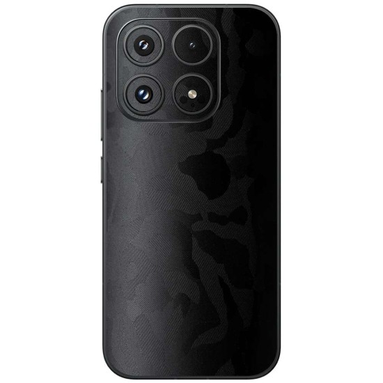 Folie skin SILKASE pentru Xiaomi 17, protectie spate telefon, negru camuflaj (17, S2412) by www.silkase.ro