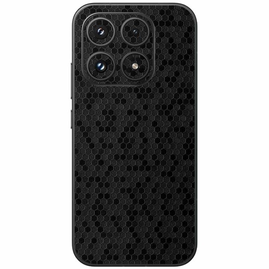 Folie skin SILKASE pentru Xiaomi 17, protectie spate telefon, negru hexa (17, S2418) by www.silkase.ro