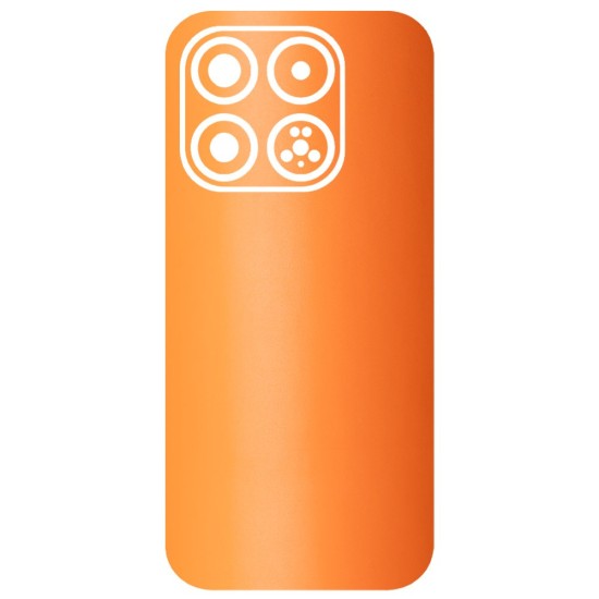 Folie skin SILKASE pentru Xiaomi 17, protectie spate telefon, portocaliu mat (17, S2423) by www.silkase.ro
