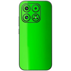 Folie skin SILKASE pentru Xiaomi 17, protectie spate telefon, verde neon lucios