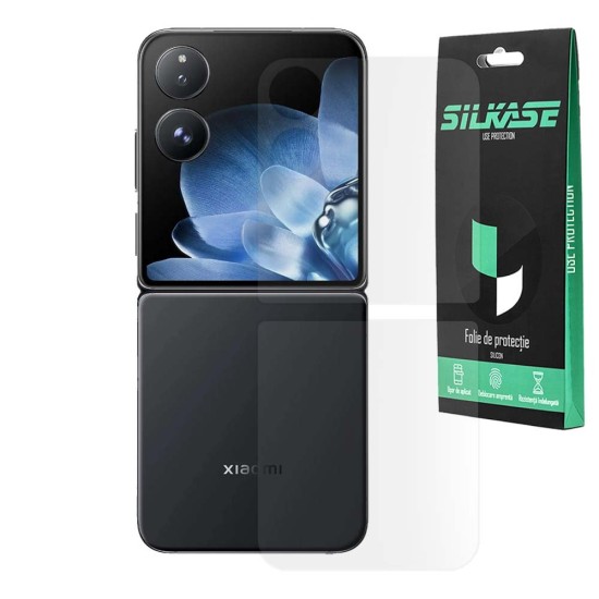 Folie spate mata SILKASE pentru Xiaomi Mix Flip, protectie spate, silicon regenerabil (SILKASE, Set Folii Mate) by www.silkase.ro Folie spate mata SILKASE pentru Xiaomi Mix Flip, protectie spate, silicon regenerabil (Redmi A3, F7431) by www.silkase.ro