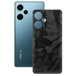 Folie skin SILKASE pentru Xiaomi Poco F5, camo negru, protectie spate telefon