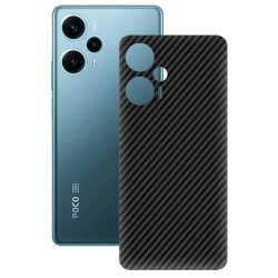 Folie skin SILKASE pentru Xiaomi Poco F5, carbon, protectie spate telefon