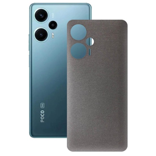 Folie skin SILKASE pentru Xiaomi Poco F5, gri brushed, protectie spate telefon (SILKASE, Folie Spate Skin) by www.silkase.ro Folie skin SILKASE pentru Xiaomi Poco F5, gri brushed, protectie spate telefon (Poco F5, S1061) by www.silkase.ro