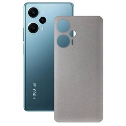 Folie skin SILKASE pentru Xiaomi Poco F5, gri deschis, protectie spate telefon