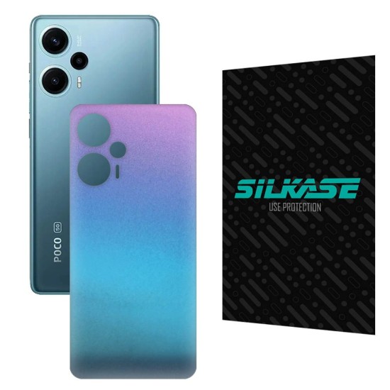 Folie skin SILKASE pentru Xiaomi Poco F5, magenta cameleon, protectie spate telefon (Poco F5, S1065) by www.silkase.ro