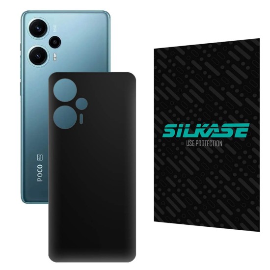 Folie skin SILKASE pentru Xiaomi Poco F5, negru mat, protectie spate telefon (SILKASE, Folie Spate Skin) by www.silkase.ro Folie skin SILKASE pentru Xiaomi Poco F5, negru mat, protectie spate telefon (Poco F5, S1069) by www.silkase.ro