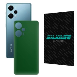 Folie skin SILKASE pentru Xiaomi Poco F5, verde inchis mat, protectie spate telefon
