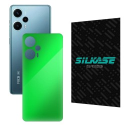 Folie skin SILKASE pentru Xiaomi Poco F5, galben, protectie spate telefon Folie skin SILKASE pentru Xiaomi Poco F5, galben, protectie spate telefon
